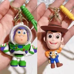 【新品】トイストーリー バスライトイヤー&ウッディ キーホルダー 2点セット