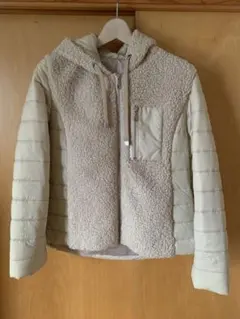 【美品】キルティングボアハーフコート フード付き Mサイズ