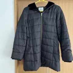ブラック キルティング ダウンジャケット