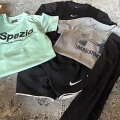 Spazio Under Armour Nike Tシャツ短パンセット 130