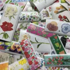 フレークシール 100枚♡お花柄