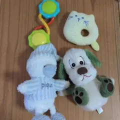 ぬいぐるみ　ラトルセット