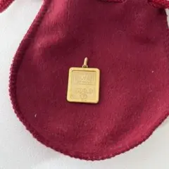 BANK OF PARLOR インゴット型 ペンダントトップ K18刻印