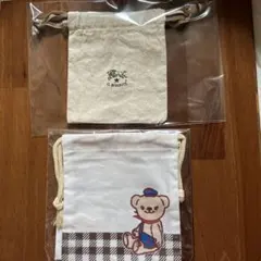 IL BISONTE ＆ぽすくま巾着袋 2枚セットのサムネイル