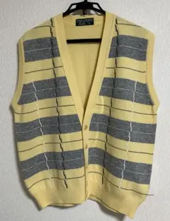 LYLE & SCOTT XL 黄色とグレーのベスト　中古　送料込み