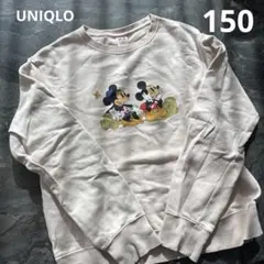 UNIQLOユニクロ【150】Disneyミッキー＆ミニー/トレーナー