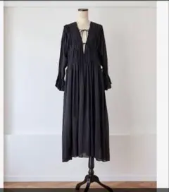 laubeblanc】Yoke Lace Volume Dress ブラック - メルカリ