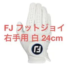FJ 24cm 右手用 白 ナノロックツアーゴルフグローブ FGNT24のサムネイル