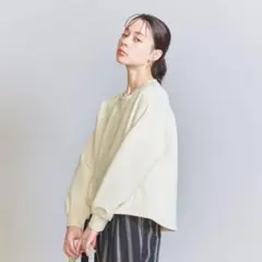 BEAUTY&YOUTH ダンボール ボリュームスリーブ プルオーバー
