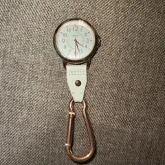 【ジャンク品】infirmière ナースウォッチ カラビナ付き