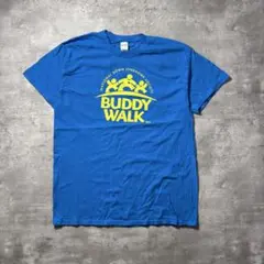 GILDAN Tシャツ ブルー　プリント　アメリカ古着　L 4937のサムネイル