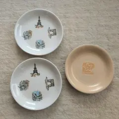 【未使用】珈琲館 陶器 丸皿 3枚セット ノベルティ 非売品のサムネイル