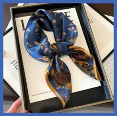 大判スカーフ 花柄 鳥柄 上品 バッグアレンジ