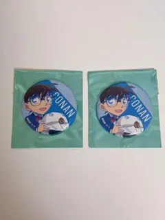 【名偵探柯南】江戶川柯南 交易金屬徽章 2件組