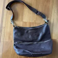 Butler Verner Sails レザーショルダーバッグ ブラウンのサムネイル