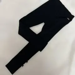 メゾピアノ　リボン付きブラックスパッツ　120