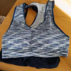 ネイビー ヨガウェア ブラとレギンスセット