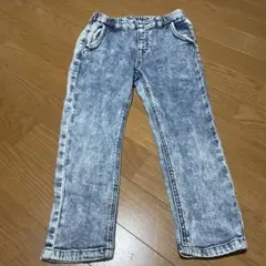 グレー ワイドレッグ デニムパンツ 64-91cm - メルカリ