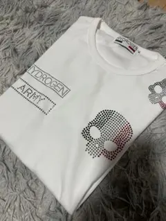 HYDROGEN スカル ラインストーン Tシャツ ホワイト Mのサムネイル