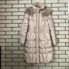 23区 洗えるファー付 シレータフタ ロング Aライン3way ダウンコート M