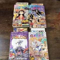 ONE PIECE 100巻 101巻 103巻 104巻 帯付き 初版