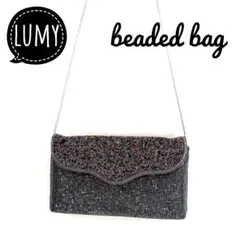 Lumyルミーはしもと ビーズバッグ パーティーバッグ ショルダーバッグ2way