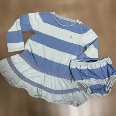 Ralph Laurenラルフローレン　ストライプワンピース セット90㎝