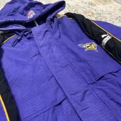 NFLミネソタバイキングス フード付きナイロンジャケット