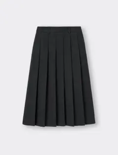 GU プリーツミディスカート　ブラック　M