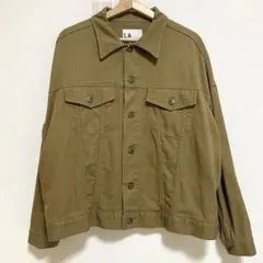 LAKOLE デニムジャケット ブラウン ベージュ