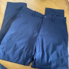ユニクロ EZYアンクル パンツ ウルトラ ストレッチ ドライEX ネイビー　M