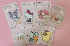 【新商品】値下げ　サンリオキャラクターズ　刺繍ワッペン　7点セット　即日発送