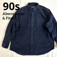 90s Abercrombie & Fitch アバクロ コーデュロイ長袖シャツ