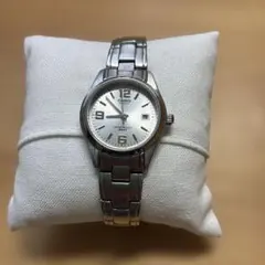 【稼働品】CASIO レディースクオーツ腕時計