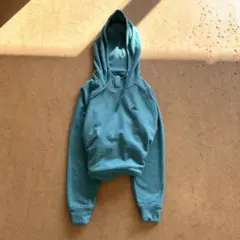 00s OLD adidas フリースパーカー　スナップボタン　水色　y2k