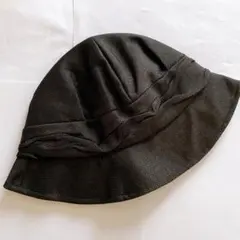 レディースつば広帽子 小顔効果 日よけ 折りたたみ 日よけ帽子　57cm