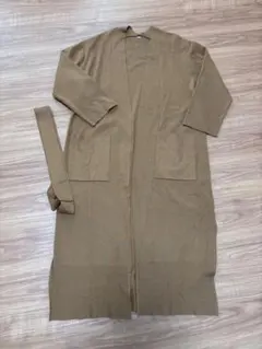 Mila Owen ブラウン ベルト付　ガウン　ロングカーディガン