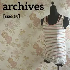 archives レディース タンクトップ M ボーダー レースのサムネイル