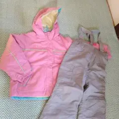 ジュニア用スキーウェア RESEEDA ピンク/グレー