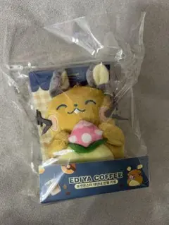 韓国限定】 ポケモン EDIYA COFFEE ぬいぐるみキーリング デデンネ