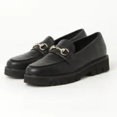 箱付き美品¥9900◎ユナイテッドアローズ23.5cmビットローファー黒