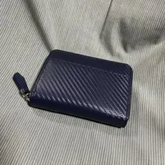 ネイビー カーボン調 コインケース