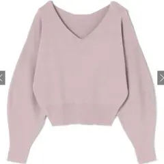 Vネックニットトップス GRL