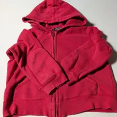 COMME CA ISM 赤 パーカー 110A