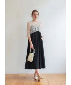 ＊美品＊dorry doll ドットチュールボレロ&Aラインボリュームドレス