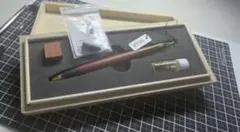 完全新品未使用】特上花梨瘤源平 斑紋純銀色金具 野原工芸 限定モデル