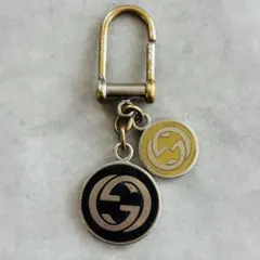 GUCCI インターロッキング　W チャーム　キーホルダー