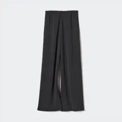 【新品・未使用】ユニクロUNIQLO クレープジャージーストレートパンツM 黒