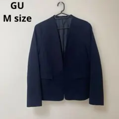 GU ウォッシャブル　ノーカラージャケット