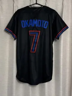 新品 ブルージェイズ 岡本和真 背番7 Tシャツ ライトブルー L GILDAN